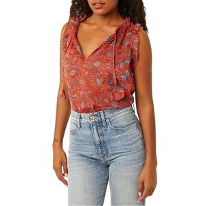 MISA Los Angeles Aranciatta Paisley Abril Top Size Medium